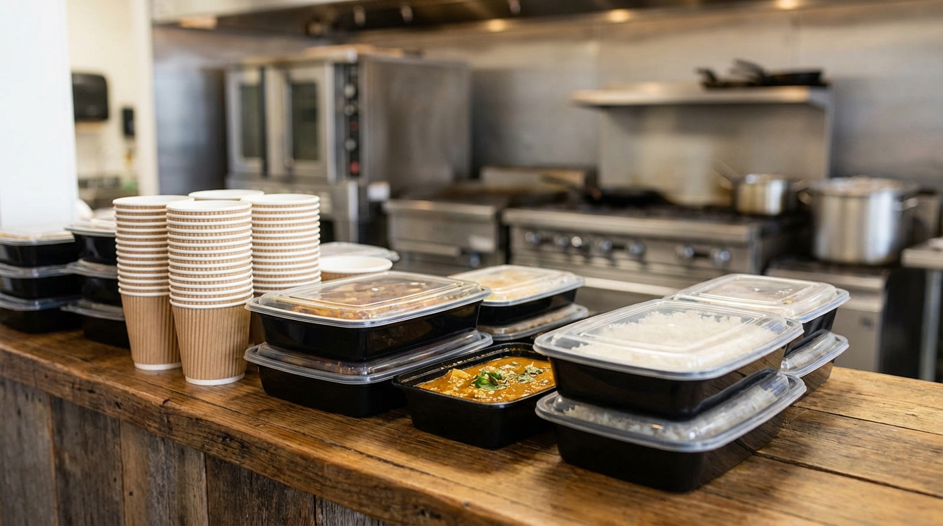 Plastic food containers with clear lid Indian food curry rice takeaway bulk manufacturer